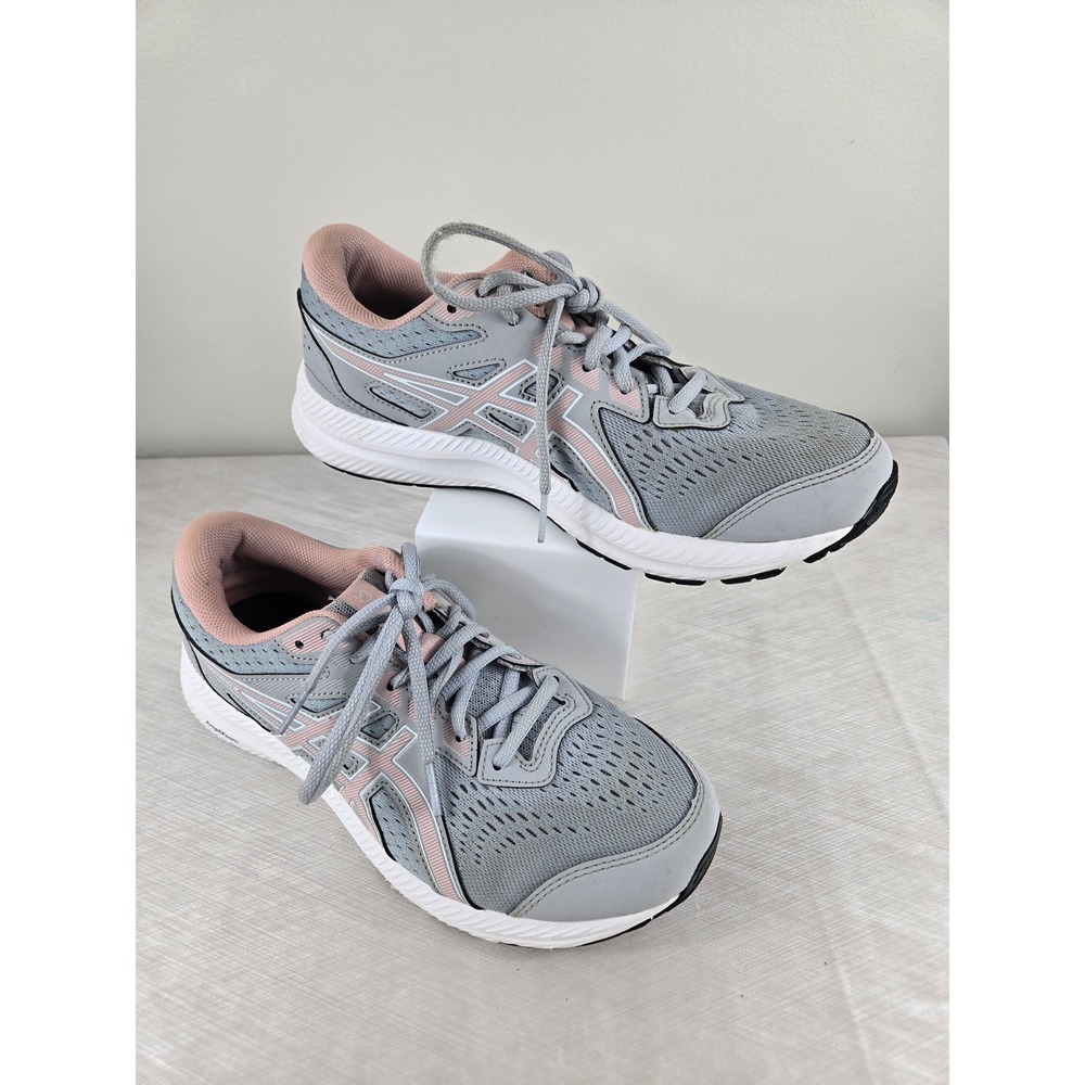 Asics Gel-Contend  Womens Running Shoes Grey Pink Wide Size 9 1012B319